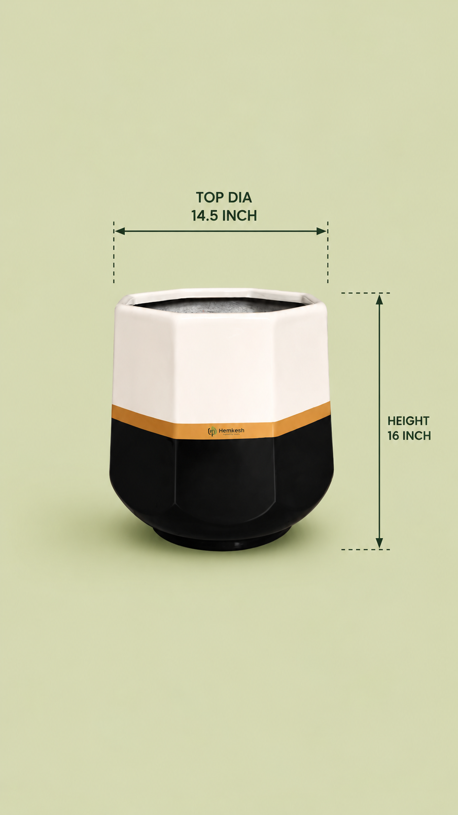 Hexo FRP Planter - Medium - Image